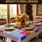 Waterproof Floral 6 Seater Dining Table Cover (TC3)